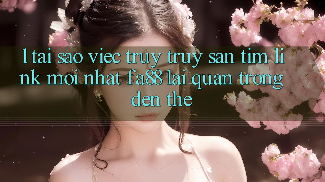 1. Tại Sao Việc Truy truy săn tìm Link Mới nhất FA88 Lại Quan Trọng Đến Thế?