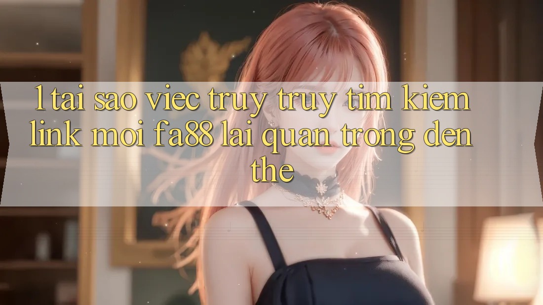 1. Tại Sao Việc Truy truy tìm kiếm Link Mới FA88 Lại Quan Trọng Đến Thế?