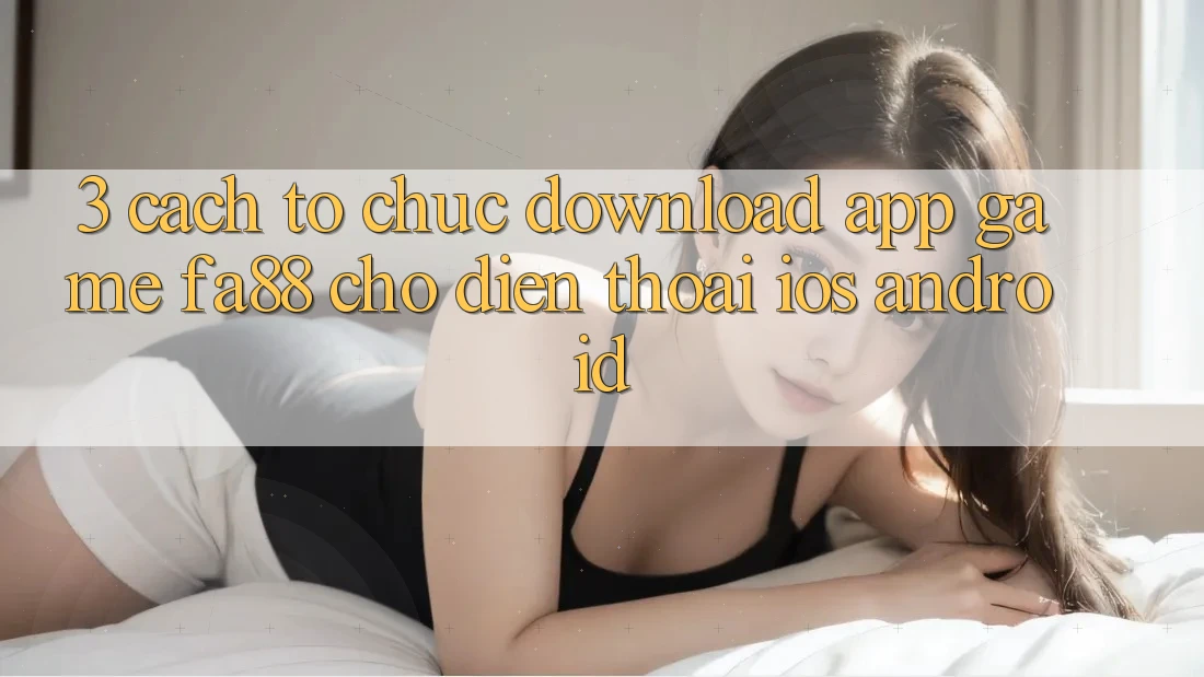 3. Cách tổ chức Download App Game FA88 Cho Điện Thoại (iOS & Android)