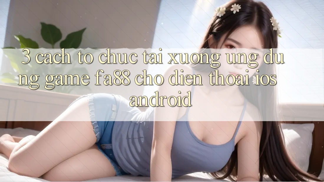 3. Cách tổ chức Tải xuống Ứng Dụng Game FA88 Cho Điện Thoại (iOS & Android)