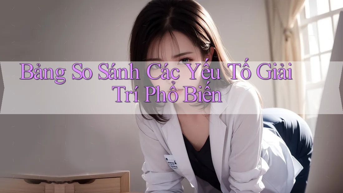 Bảng So Sánh Các Yếu Tố Giải Trí Phổ Biến