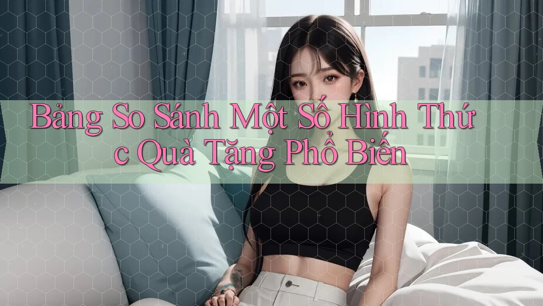 Bảng So Sánh Một Số Hình Thức Quà Tặng Phổ Biến Bảng So Sánh Một Số Hình Thức Quà Tặng Phổ Biến