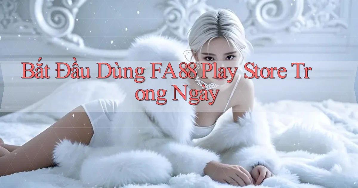 bắt đầu dùng fa88 play store trong ngày