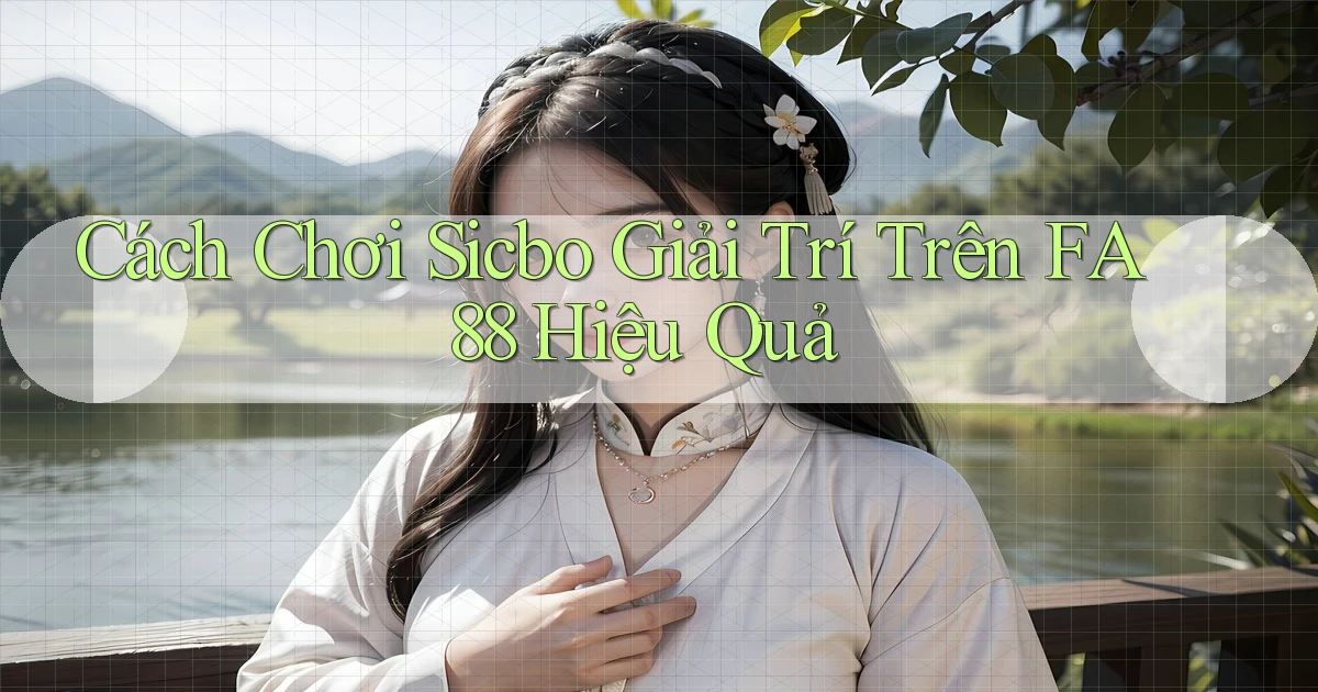 cách chơi sicbo giải trí trên fa88 hiệu quả