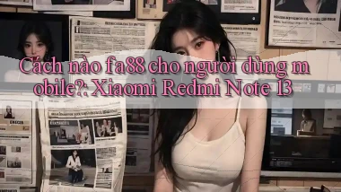 Cách nào fa88 cho người dùng mobile Xiaomi Redmi Note 13