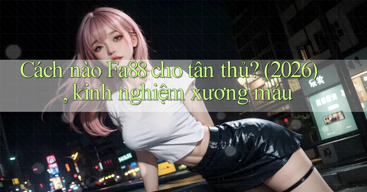 Cách nào Fa88 cho tân thủ (2026), kinh nghiệm xương máu
