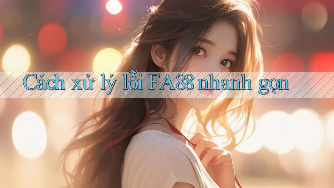 Cách xử lý lỗi FA88 nhanh gọn