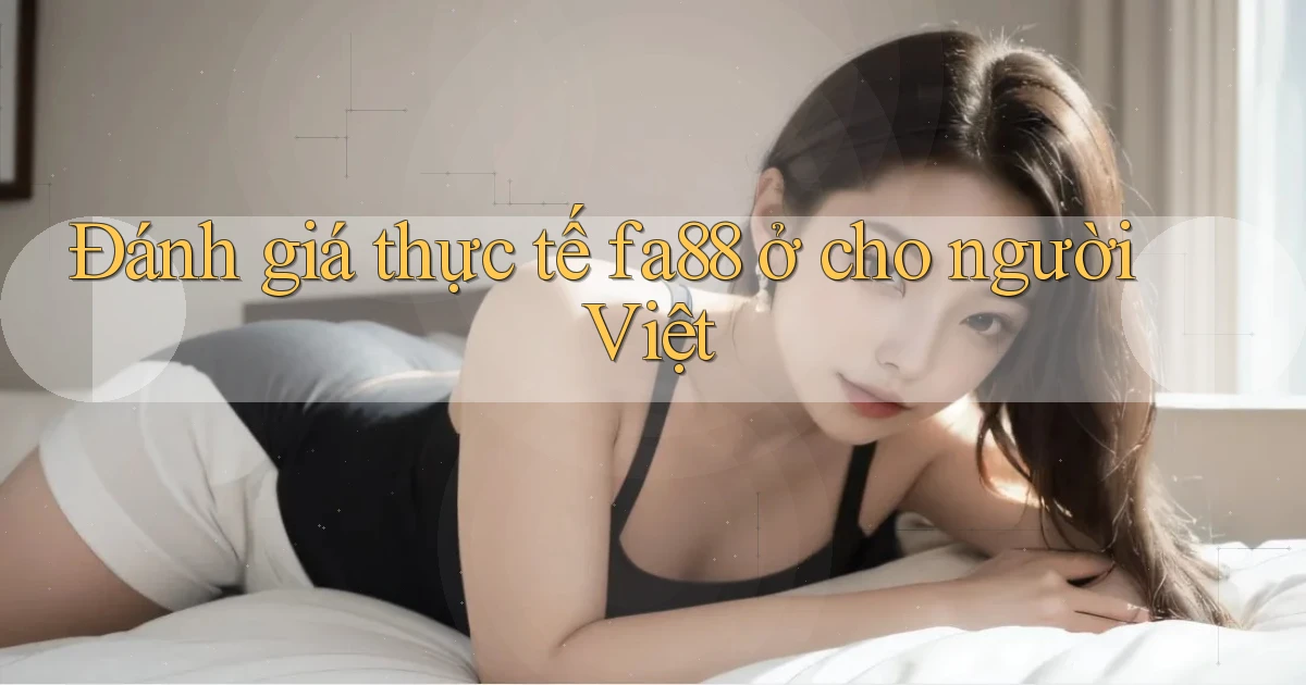 Đánh giá thực tế fa88 ở cho người Việt