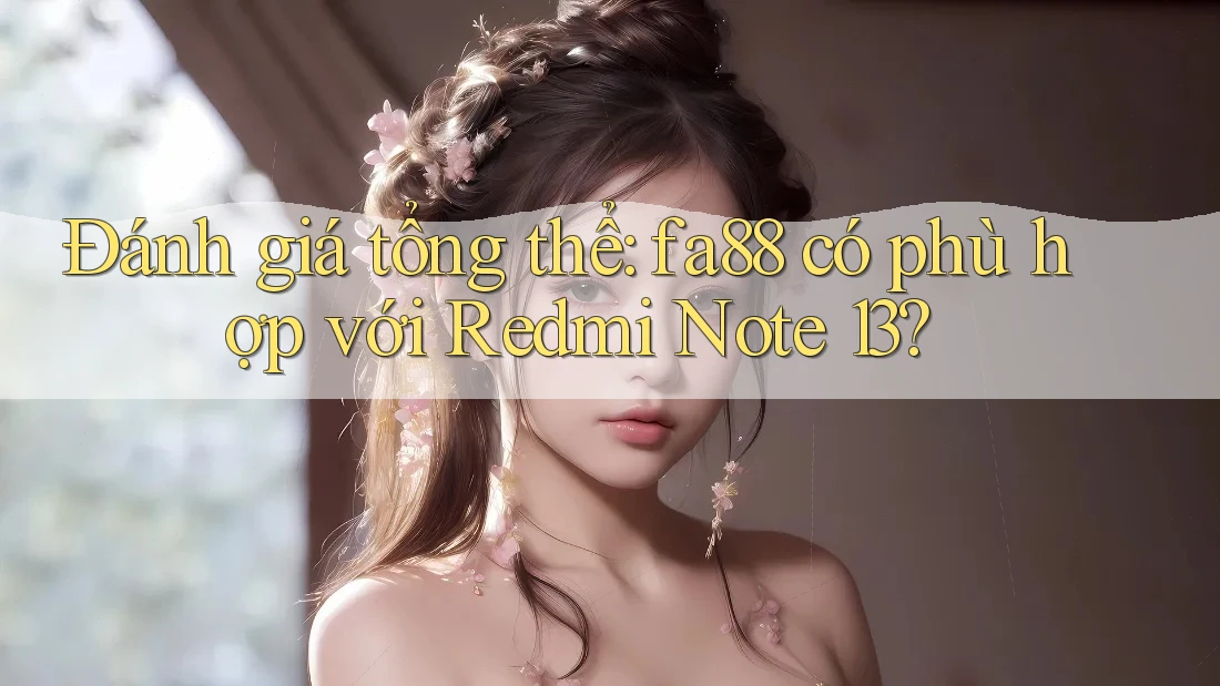 Đánh giá tổng thể: fa88 có phù hợp với Redmi Note 13? Đánh giá tổng thể: fa88 có phù hợp với Redmi Note 13?