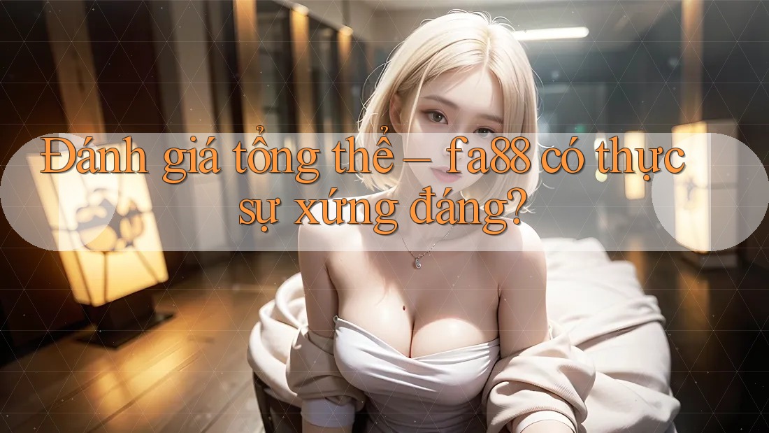 Đánh giá tổng thể – fa88 có thực sự xứng đáng? Đánh giá tổng thể – fa88 có thực sự xứng đáng?