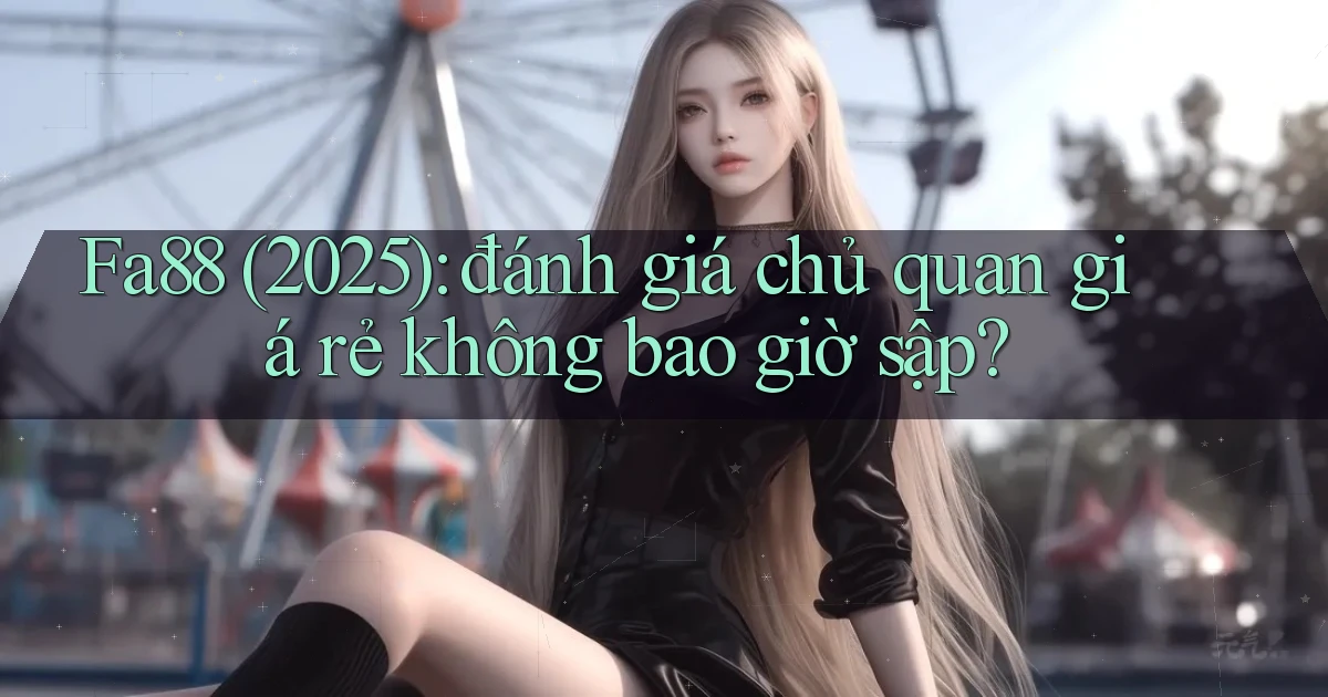 Fa88 (2025) đánh giá chủ quan giá rẻ không bao giờ sập