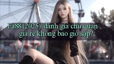 Fa88 (2025) đánh giá chủ quan giá rẻ không bao giờ sập