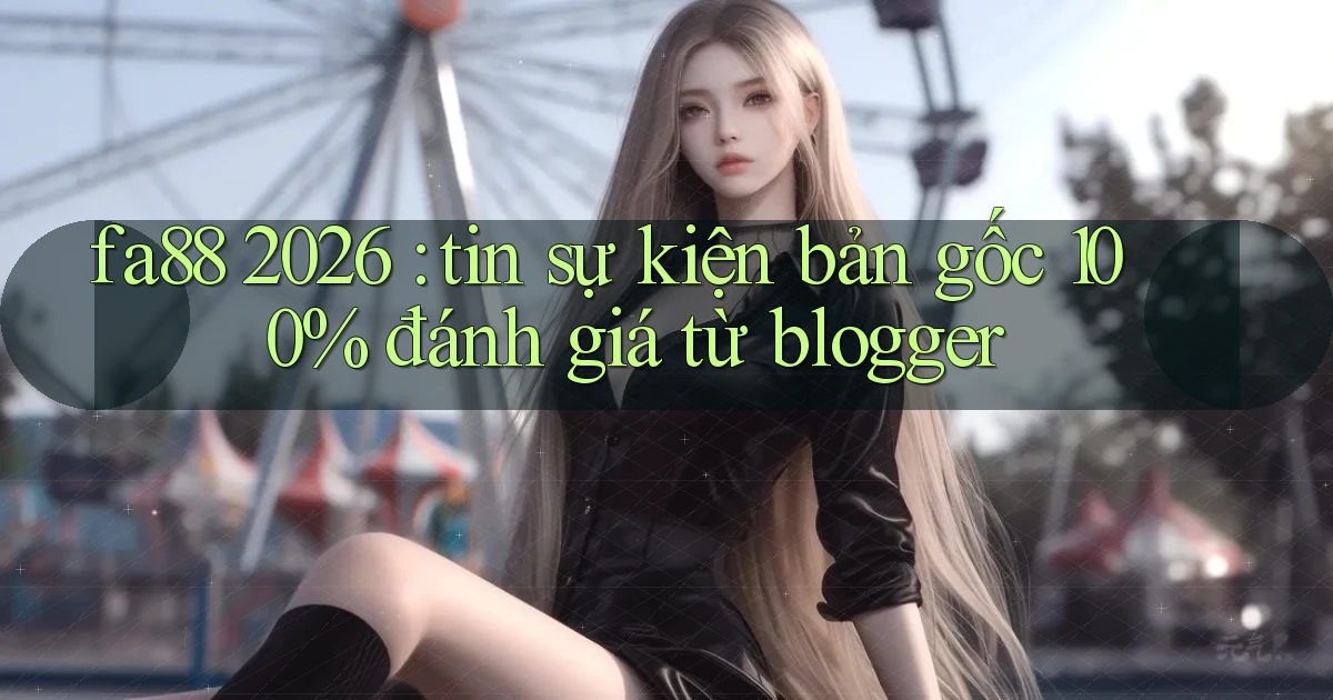 fa88 2026 tin sự kiện bản gốc 100% đánh giá từ blogger