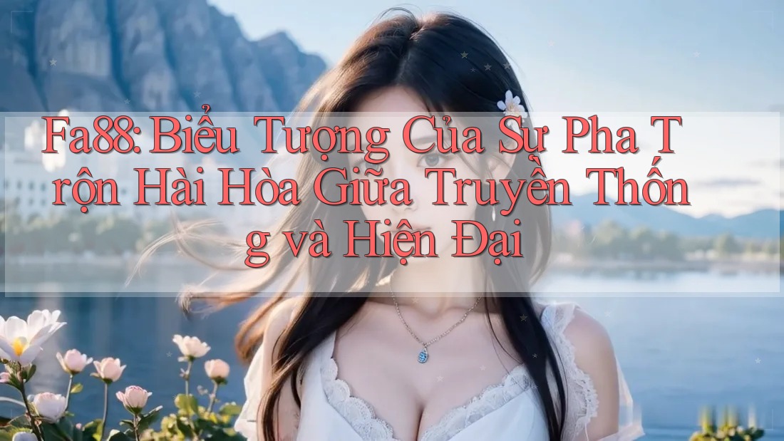 Fa88: Biểu Tượng Của Sự Pha Trộn Hài Hòa Giữa Truyền Thống và Hiện Đại