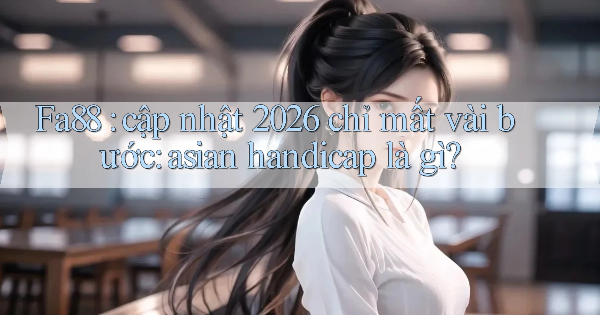 Fa88 cập nhật 2026 chỉ mất vài bước asian handicap là gì