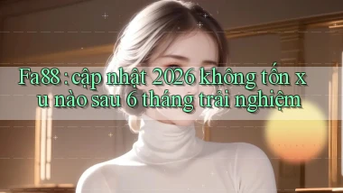 Fa88 cập nhật 2026 không tốn xu nào sau 6 tháng trải nghiệm