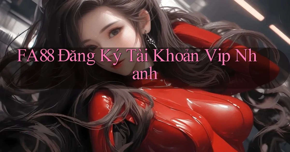 fa88  Đăng ký tài khoản vip nhanh