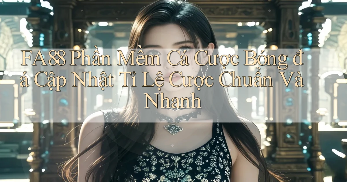 fa88  phần mềm cá cược bóng đá cập nhật tỉ lệ cược chuẩn và nhanh