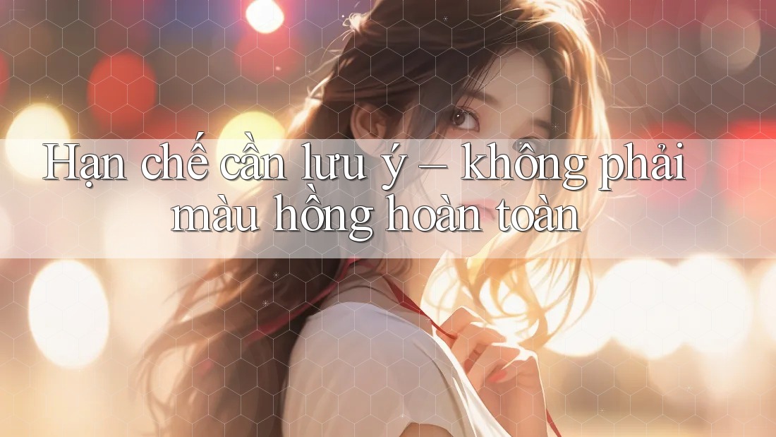 Hạn chế cần lưu ý – không phải màu hồng hoàn toàn