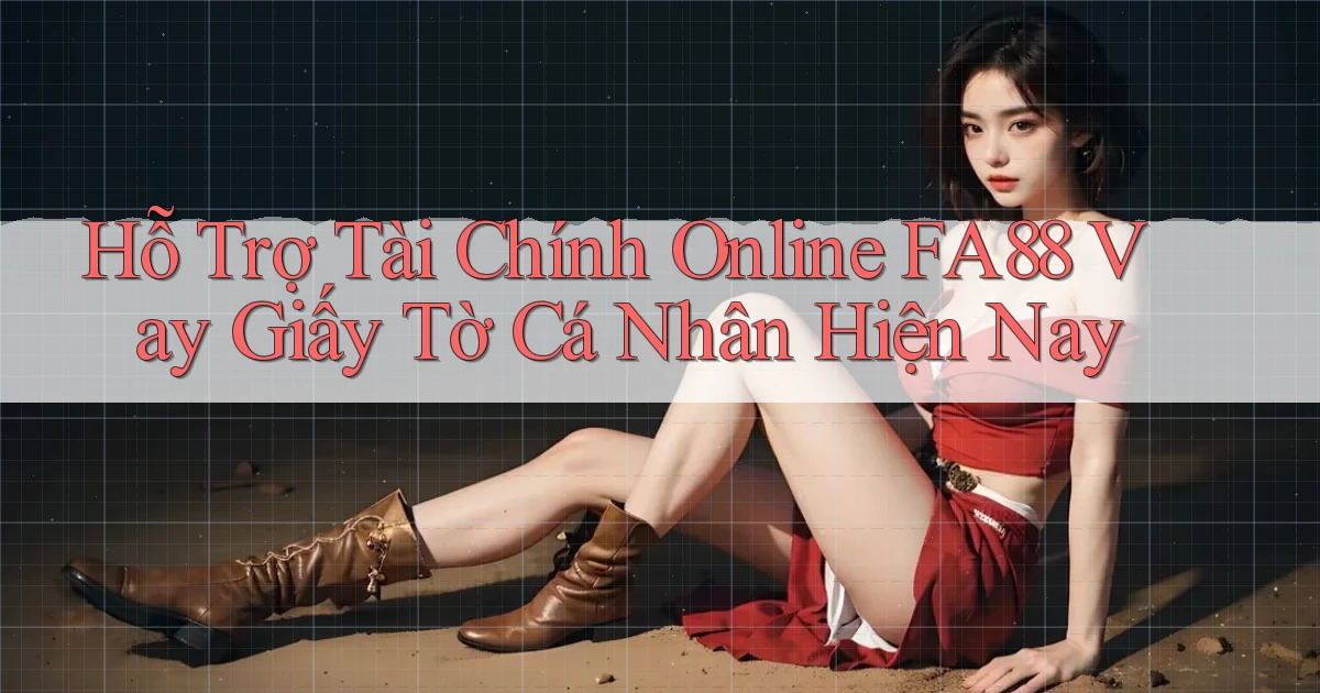 hỗ trợ tài chính online fa88 vay giấy tờ cá nhân hiện nay