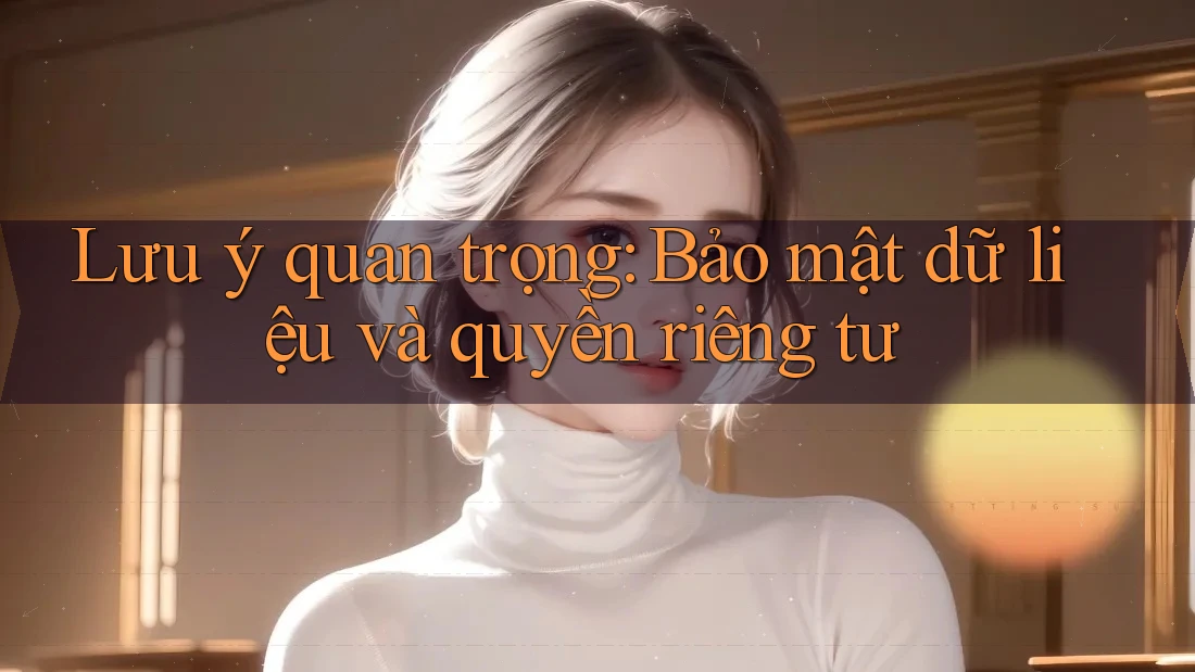 Lưu ý quan trọng: Bảo mật dữ liệu và quyền riêng tư Lưu ý quan trọng: Bảo mật dữ liệu và quyền riêng tư