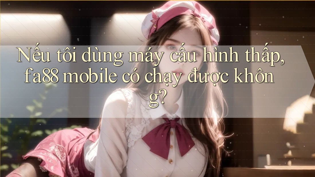 Nếu tôi dùng máy cấu hình thấp, fa88 mobile có chạy được không? Nếu tôi dùng máy cấu hình thấp, fa88 mobile có chạy được không?