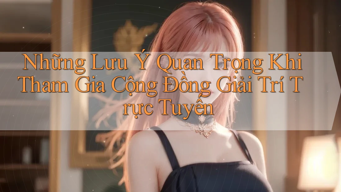 Những Lưu Ý Quan Trọng Khi Tham Gia Cộng Đồng Giải Trí Trực Tuyến