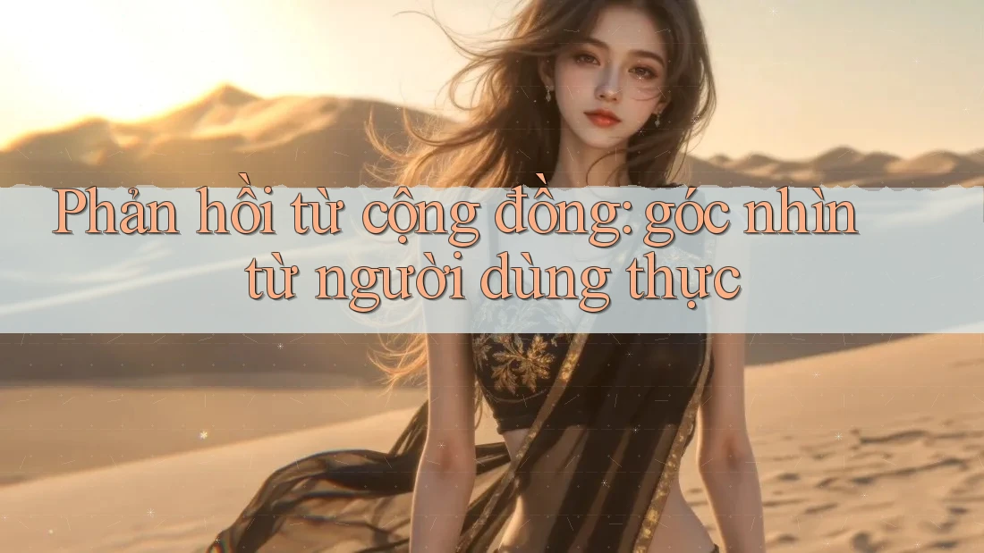 Phản hồi từ cộng đồng: góc nhìn từ người dùng thực