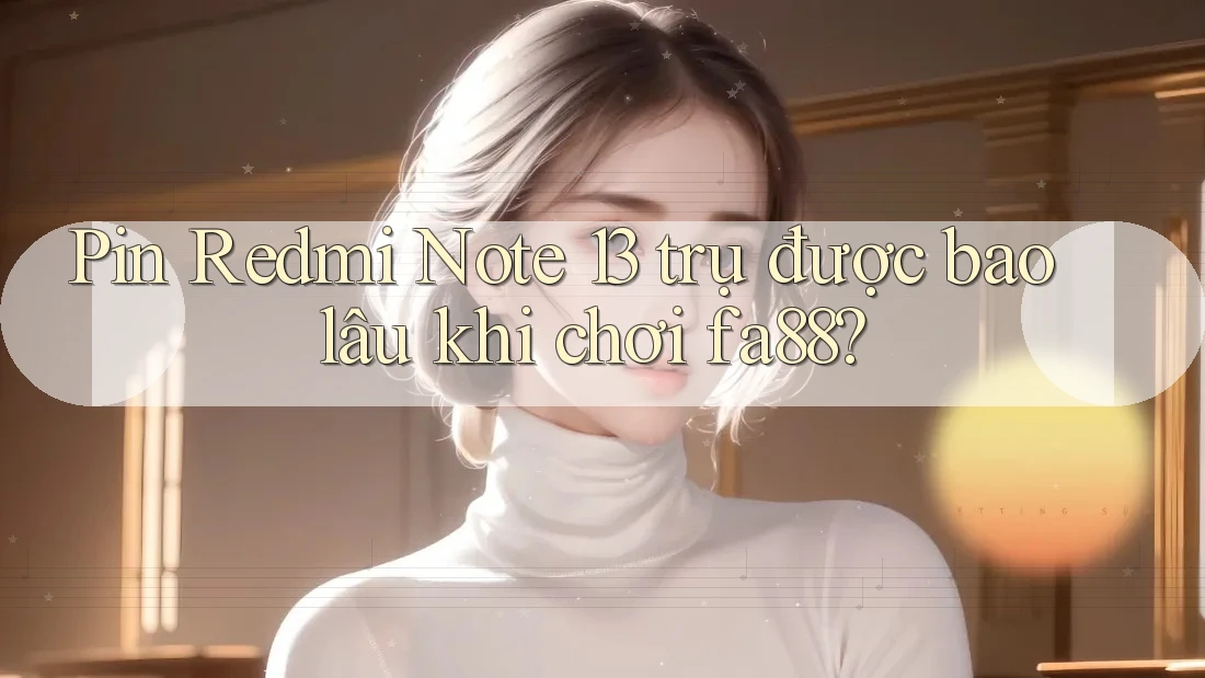 Pin Redmi Note 13 trụ được bao lâu khi chơi fa88? Pin Redmi Note 13 trụ được bao lâu khi chơi fa88?
