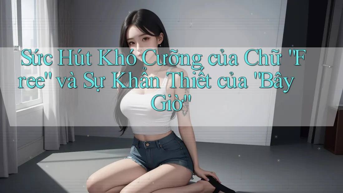 Sức Hút Khó Cưỡng của Chữ “Free” và Sự Khẩn Thiết của “Bây Giờ” Sức Hút Khó Cưỡng của Chữ “Free” và Sự Khẩn Thiết của “Bây Giờ”