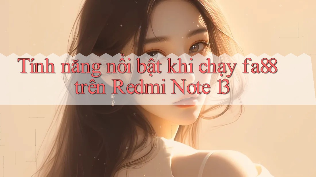 Tính năng nổi bật khi chạy fa88 trên Redmi Note 13 Tính năng nổi bật khi chạy fa88 trên Redmi Note 13