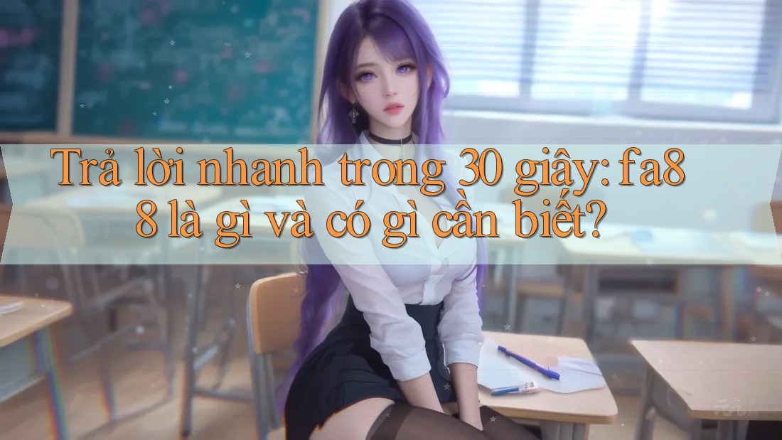 Trả lời nhanh trong 30 giây: fa88 là gì và có gì cần biết? Trả lời nhanh trong 30 giây: fa88 là gì và có gì cần biết?