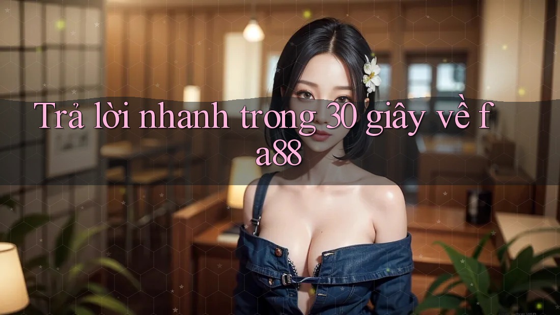 Trả lời nhanh trong 30 giây về fa88