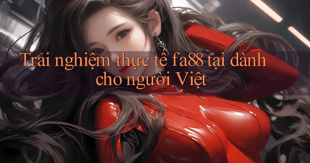 Trải nghiệm thực tế fa88 tại dành cho người Việt