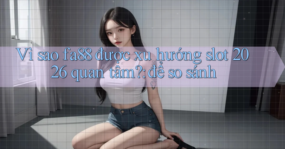 Vì sao fa88 được xu hướng slot 2026 quan tâm để so sánh